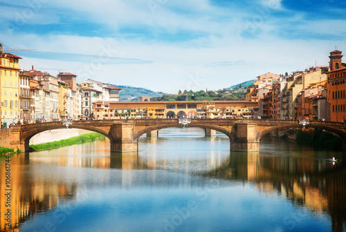 Santa Trinita bridge over the Arno River, Florence photo