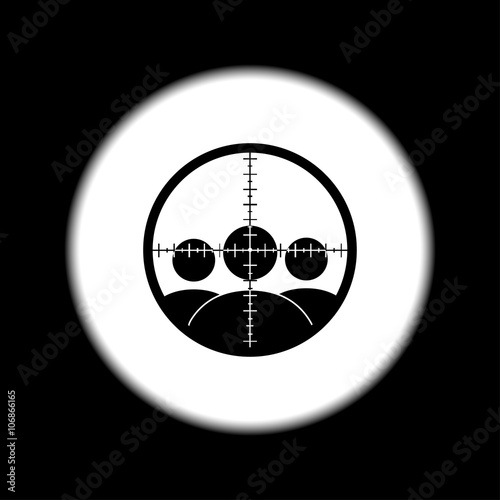Sight device icon.