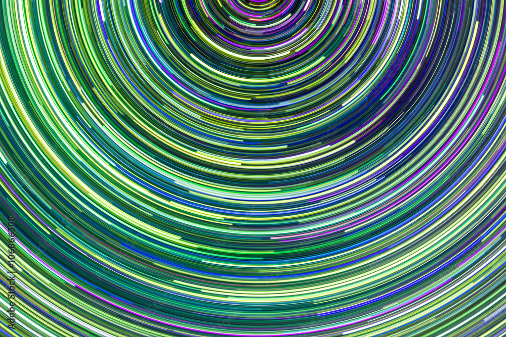 Round neon background. Round neon background.