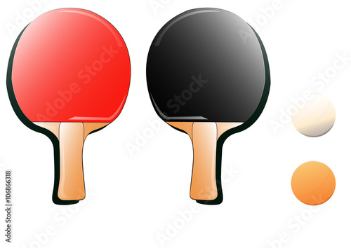 table tennis tools vector