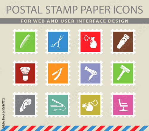 Barbershop simply icons