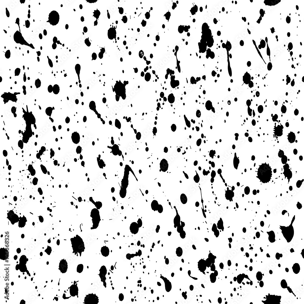 Seamless paint splatter pattern