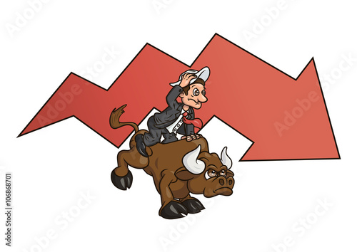 Businessman on bull 4