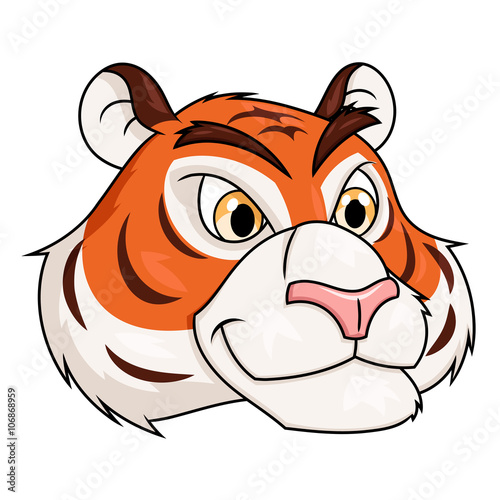 Fototapeta Naklejka Na Ścianę i Meble -  Tiger head illustration 2