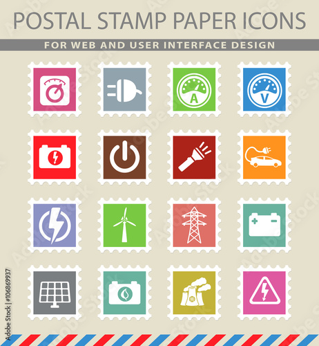 Electricity simply icons
