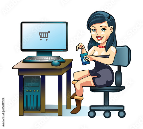 Businesswoman Office Working