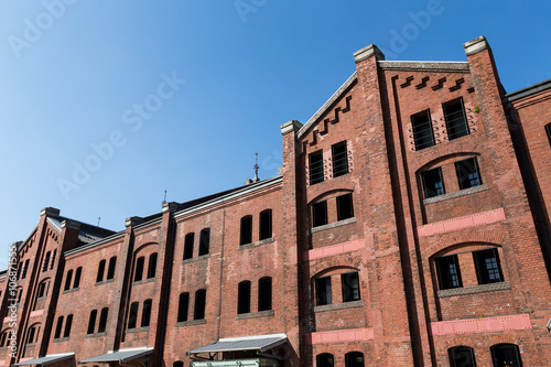 Red brick warehouse in yokohama city