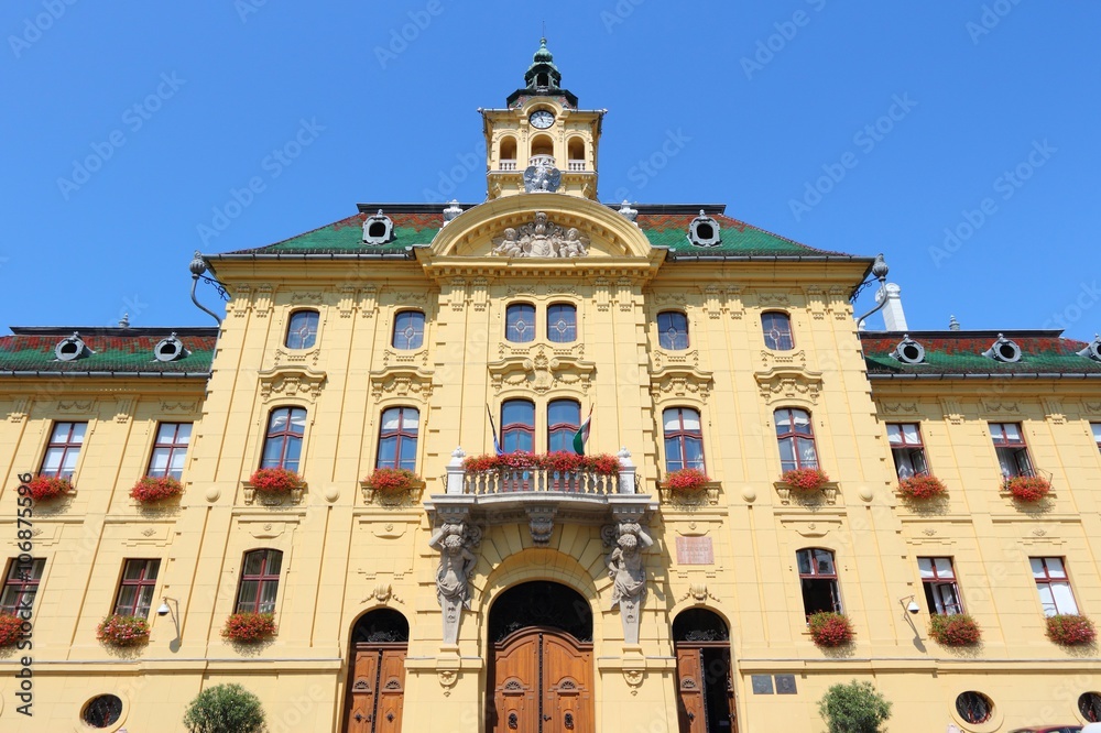 Town Hall in Szeged, Hungary