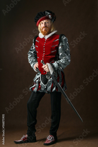 portrait of a man of the Middle Ages