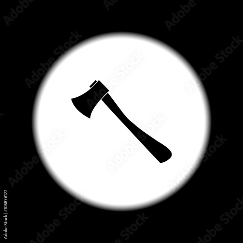 The ax icon. Axe symbol.