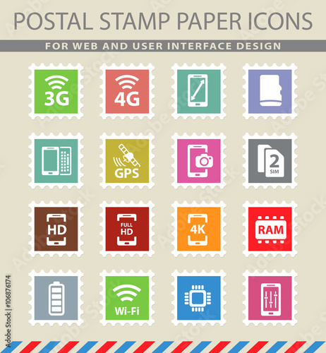 Smarthone specs simply icons