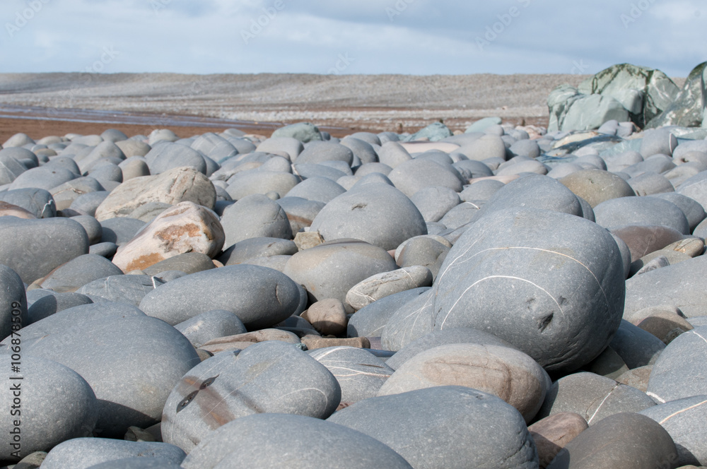 Fototapeta premium Pebbles at the beach