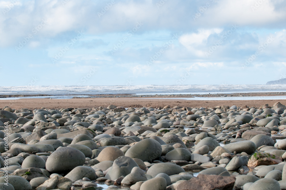 Obraz premium Pebbles at the beach