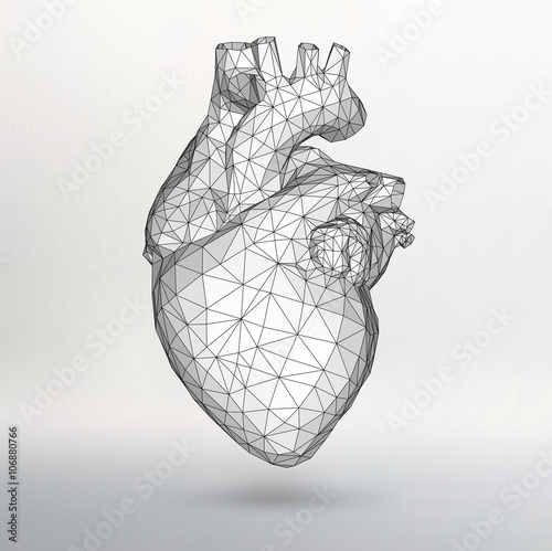 Creative concept Background of the human heart. Vector Illustration eps 10 for your design.