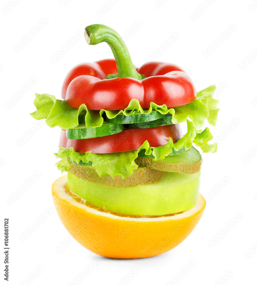 Fruit and vegetable stack Fruit and vegetable stack