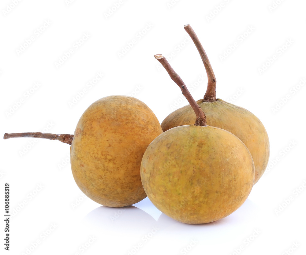 Santol fruit isolated on white background Santol fruit isolated on white background