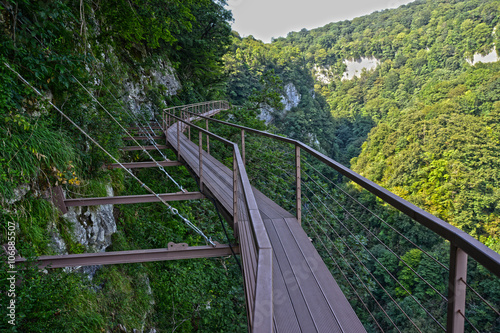 aerial road in Okace canyon