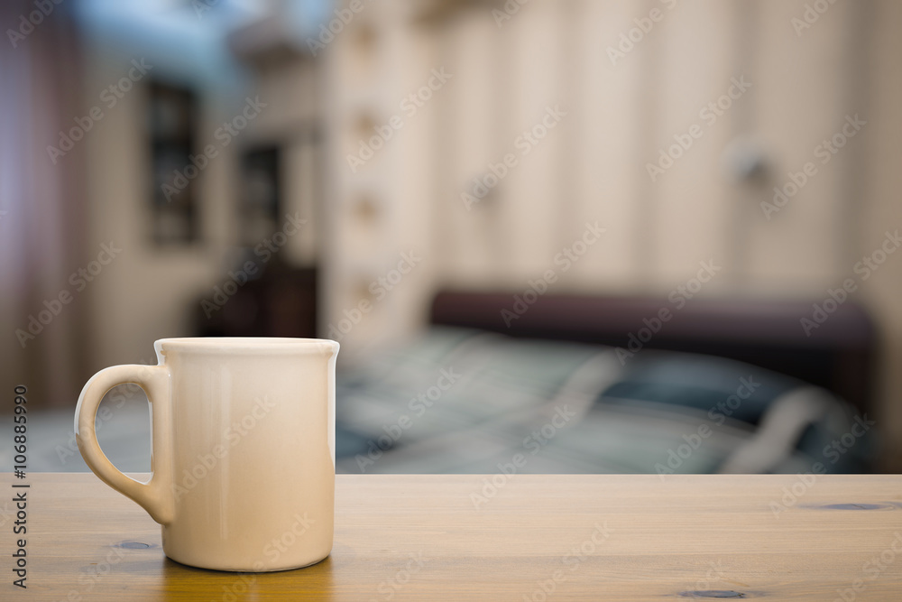 Fototapeta premium mug on wooden table