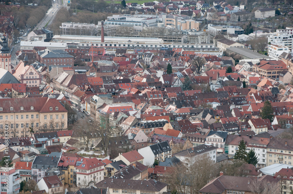 Blick vom Turmberg bei Karlsruhe Durlach