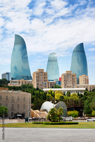 panorama of Baku city, Azerbaijan