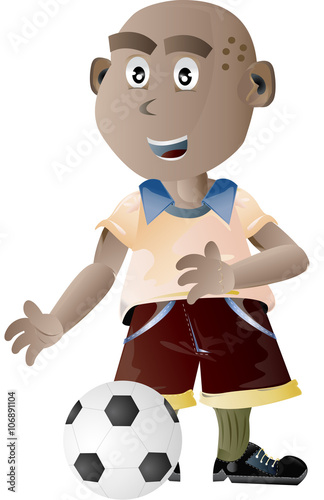 soccer kid vector