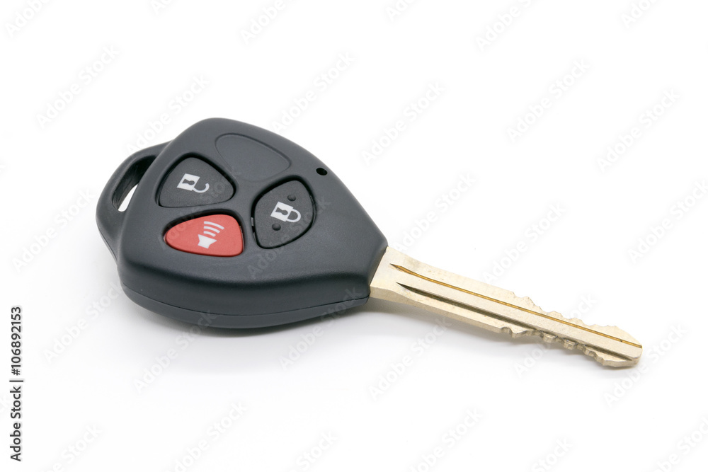 cars key isolated on white background