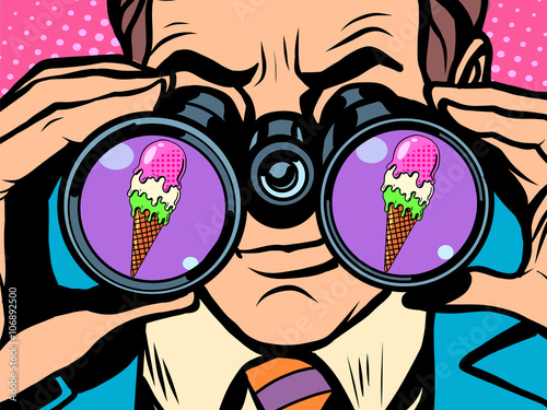 Man wants ice cream