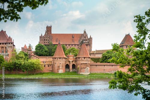 Malbork (Marienburg) Castle in Pomerania, Poland.