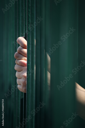 prisoner in jail background