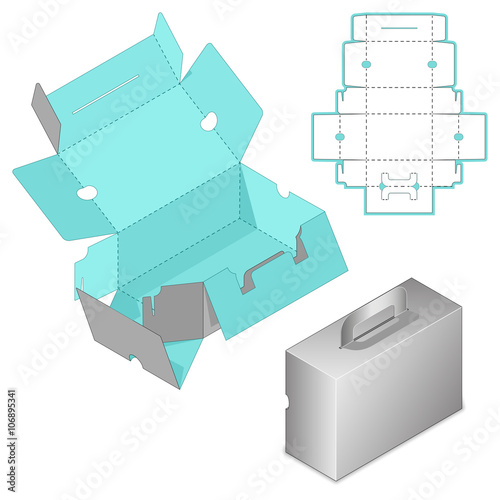 box template with handle