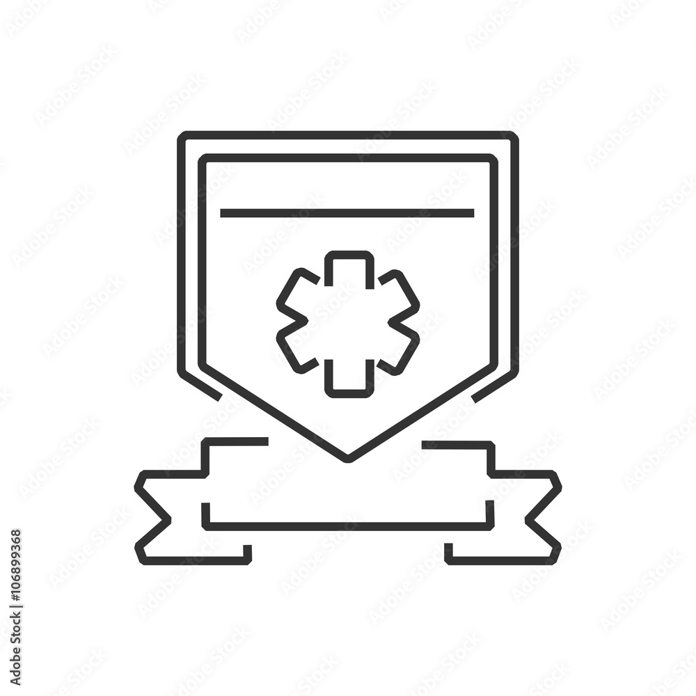 line icon ambulance symbols on label line icon ambulance symbols on label