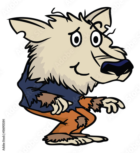 cartoon werewolf