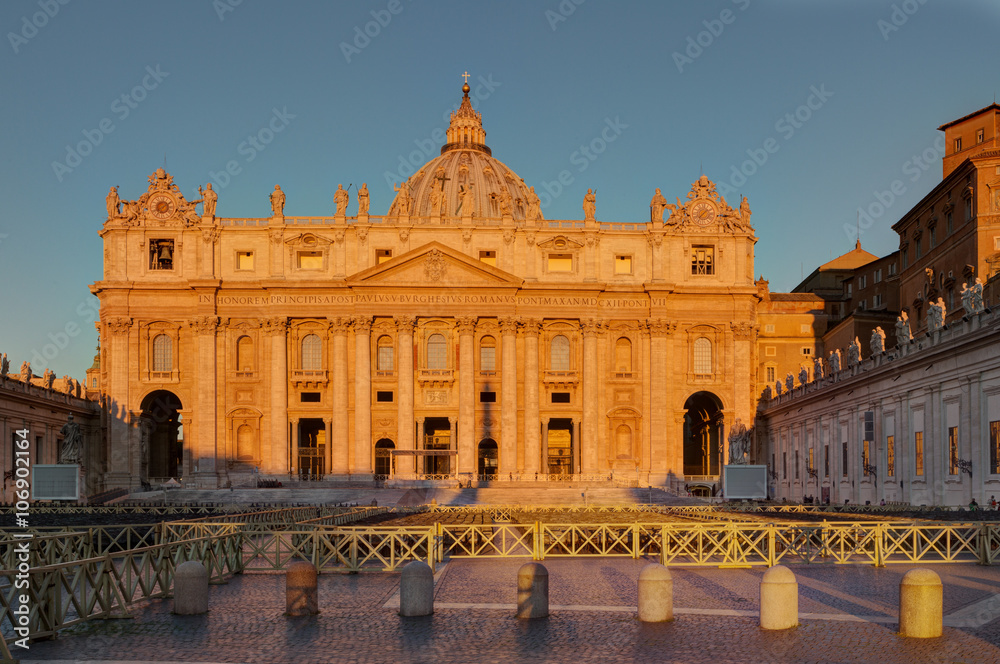 St. Peter's Cathedral early in the morning, Vatican