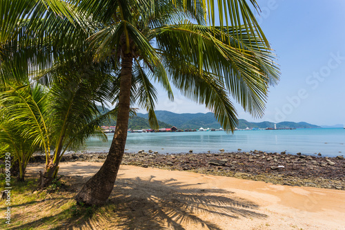 Beautiful tropical beach at island Koh Chang