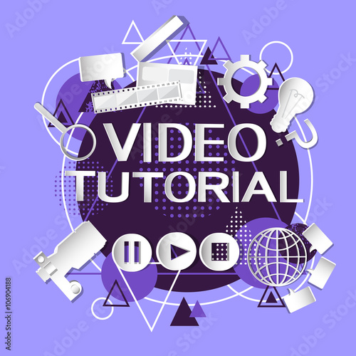 Video Tutorial Editor Concept Modern Technology