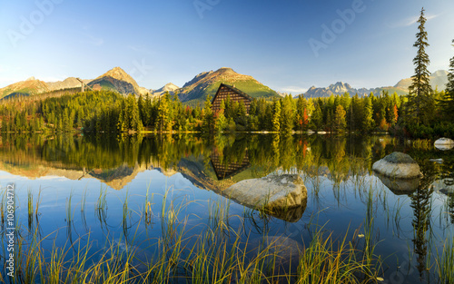 Mountain lake in the Tatra Mountains 