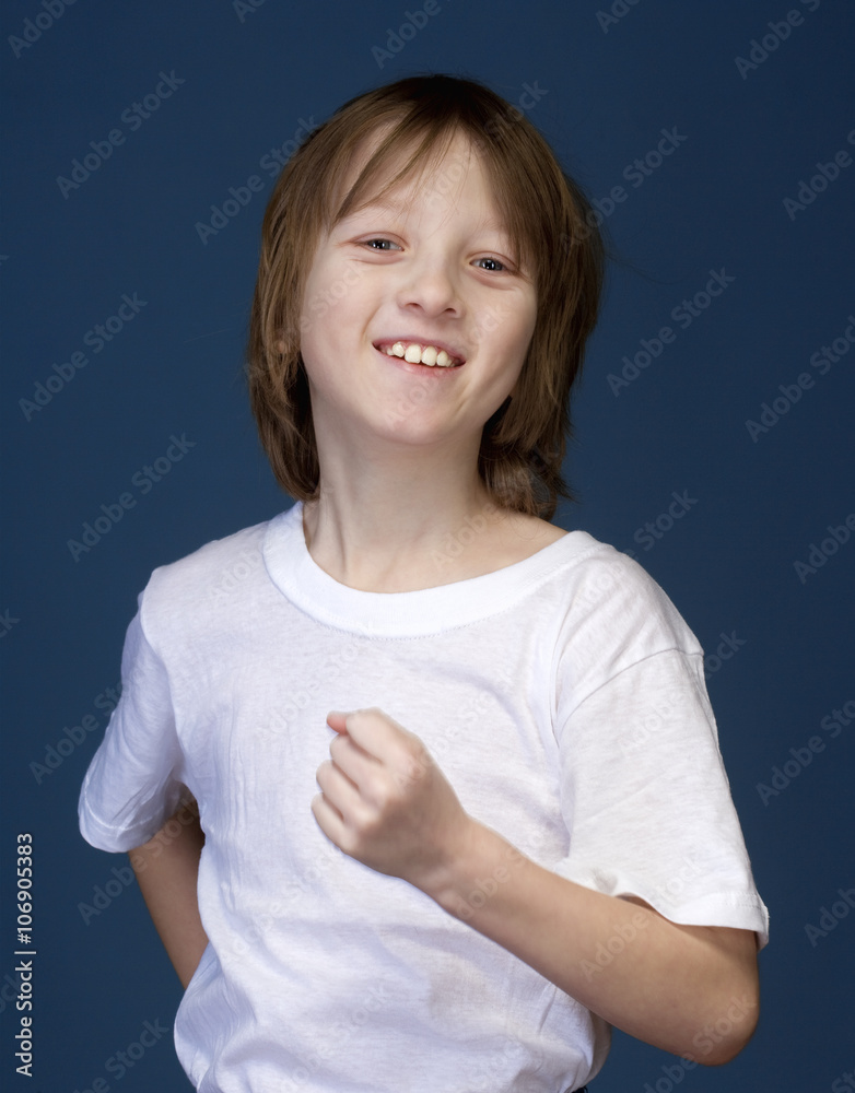 Portrait of a Boy with Blond Hair Portrait of a Boy with Blond Hair