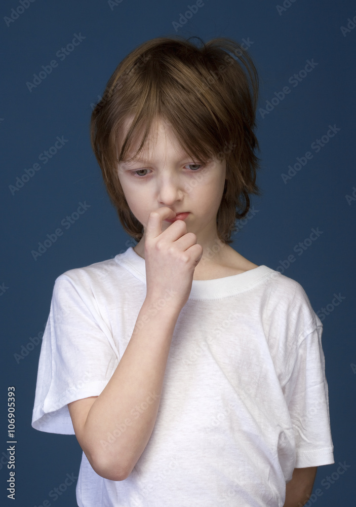Portrait of a Boy with Blond Hair Portrait of a Boy with Blond Hair