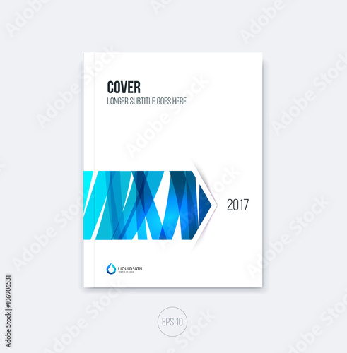 Abstract cover design, business brochure template layout, report