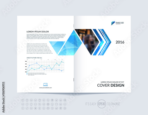 Brochure template layout, cover design annual report, magazine,