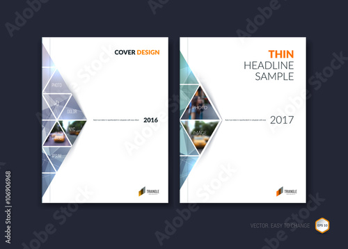 Abstract cover design, business brochure template layout, report