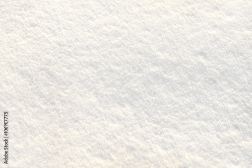 Snowfield in winter photo