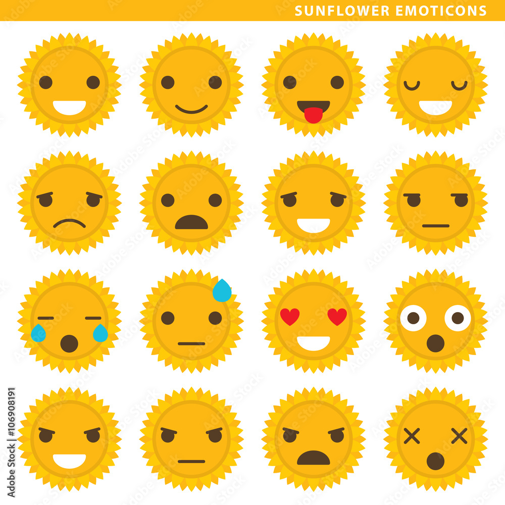 Sunflower emoticons Sunflower emoticons