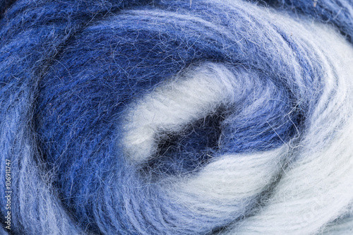 macro textured color wool yarn thread