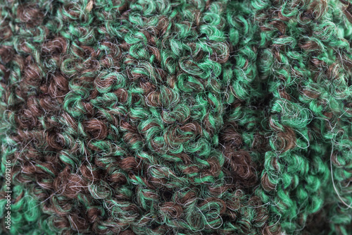 macro textured color wool  yarn thread