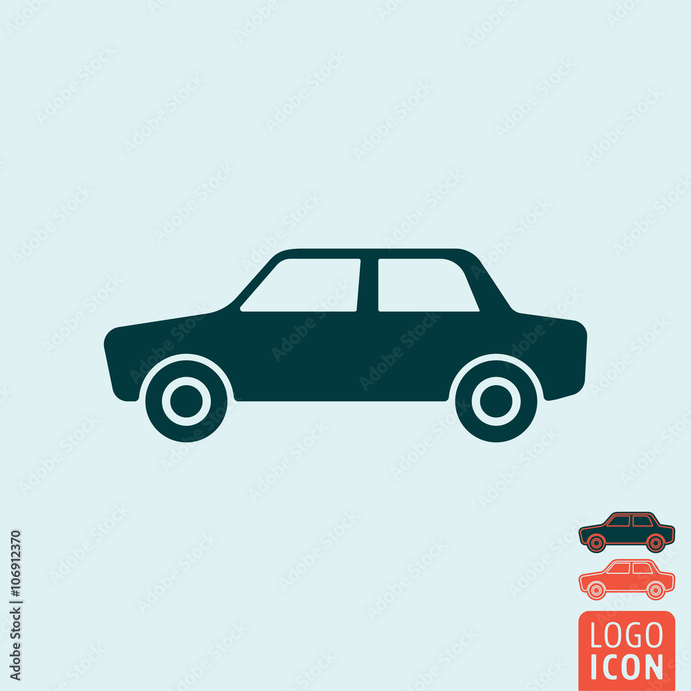 Car icon isolated
