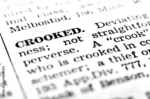 Canvastavla Define Definition of Crook Crooked