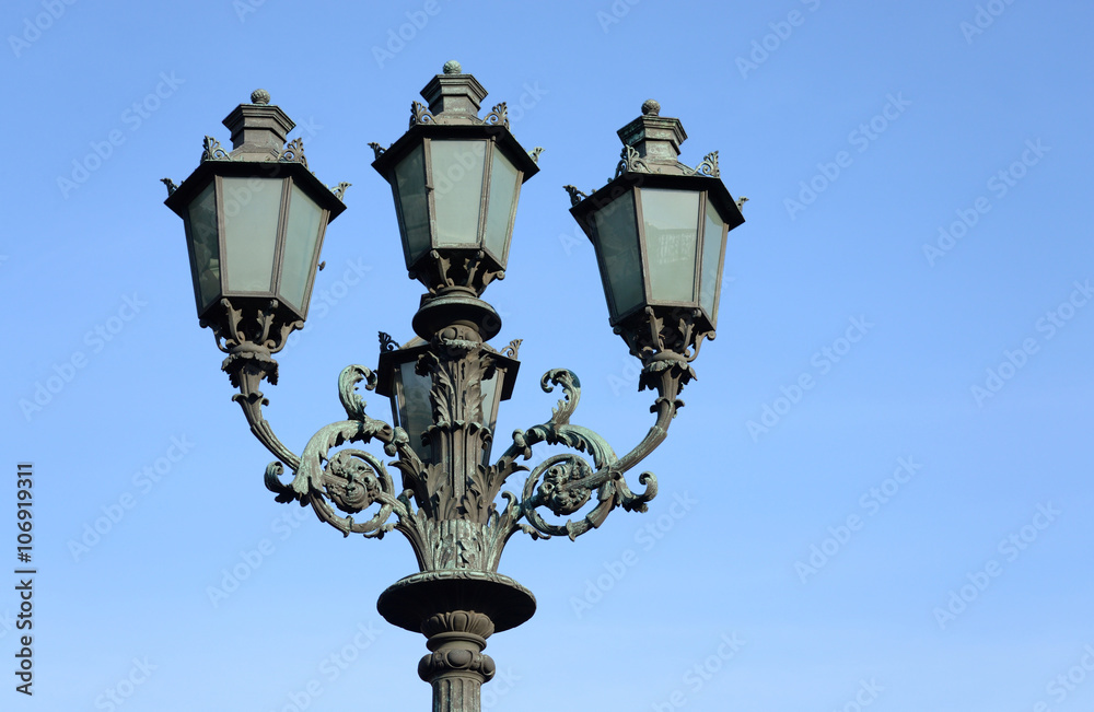Street lamp in the old style.
