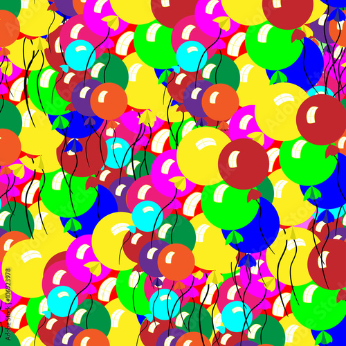 Multicolored air balloons. A lot.