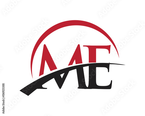 ME red letter logo swoosh